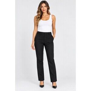 Vince Black Tailored Straight Leg Pants Size 12 Stretch Trousers Minimalist